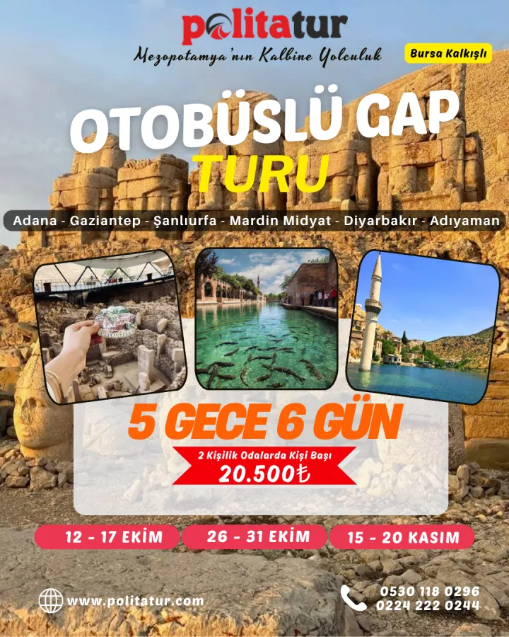 5 GECE 6 GÜN GAP TURU