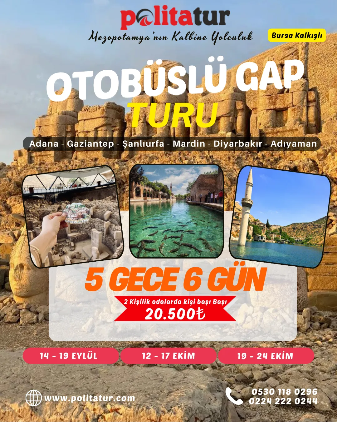5 GECE 6 GÜN GAP TURU