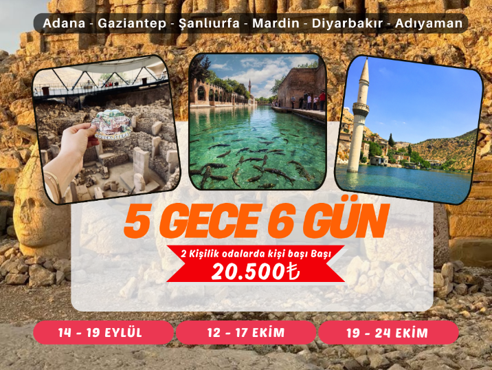 5 GECE 6 GÜN GAP TURU