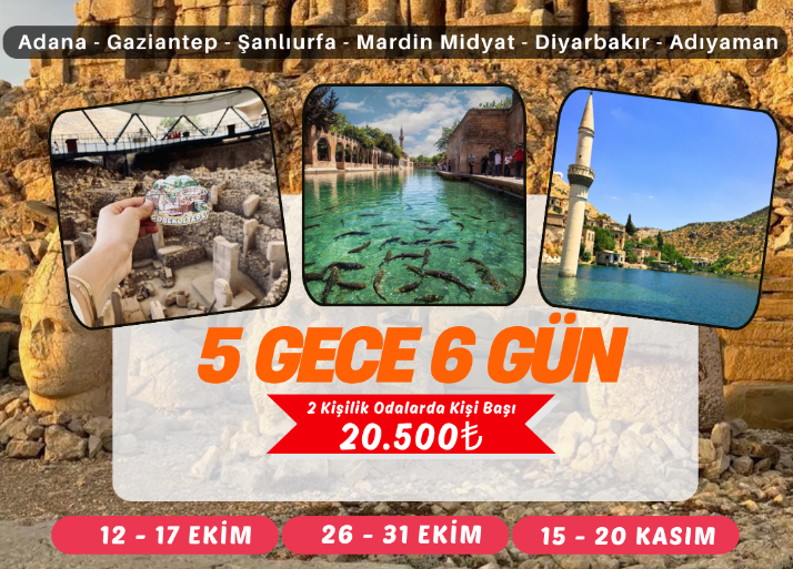 5 GECE 6 GÜN GAP TURU